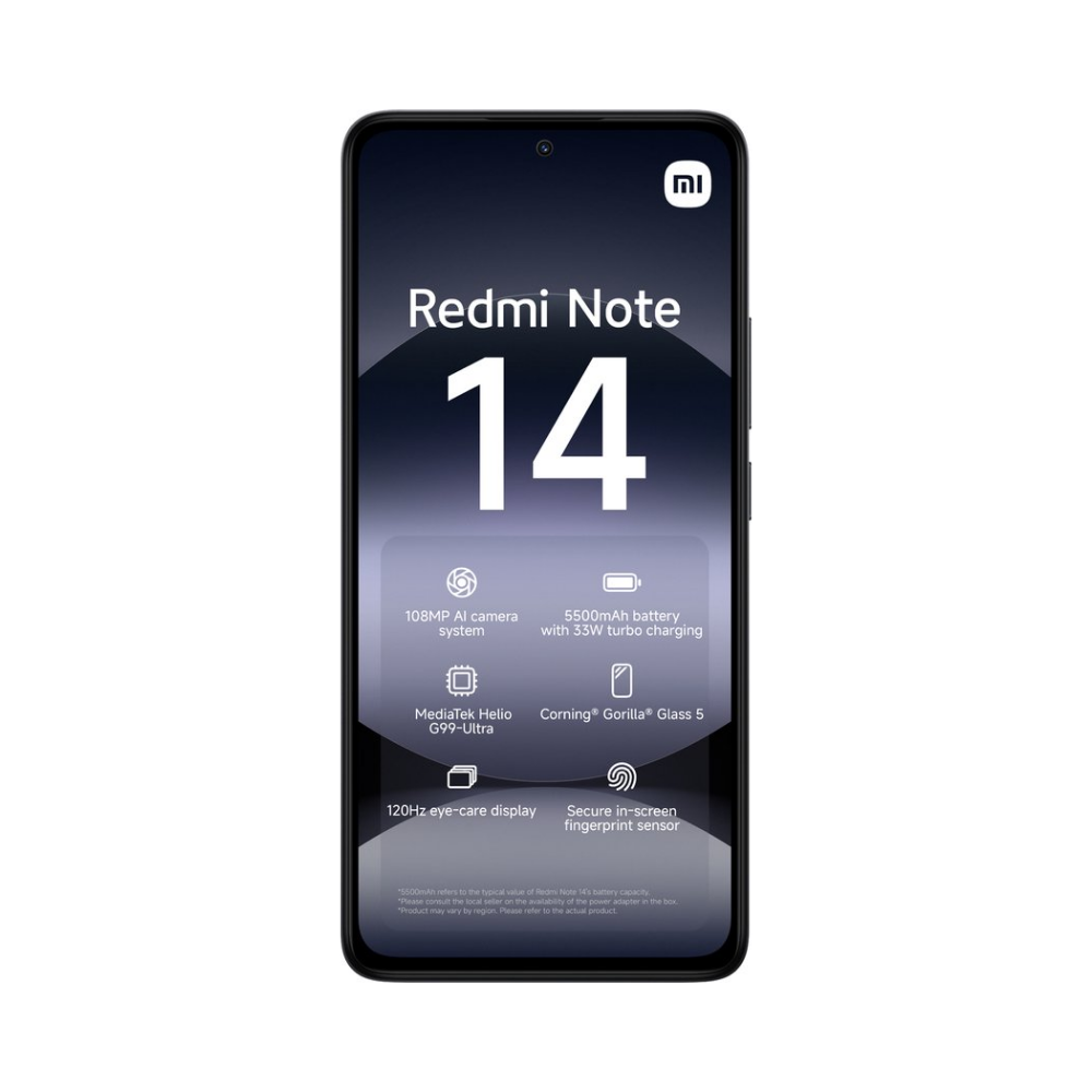 Xiaomi Redmi Note 14 - 6GB/128GB - Midnight Black